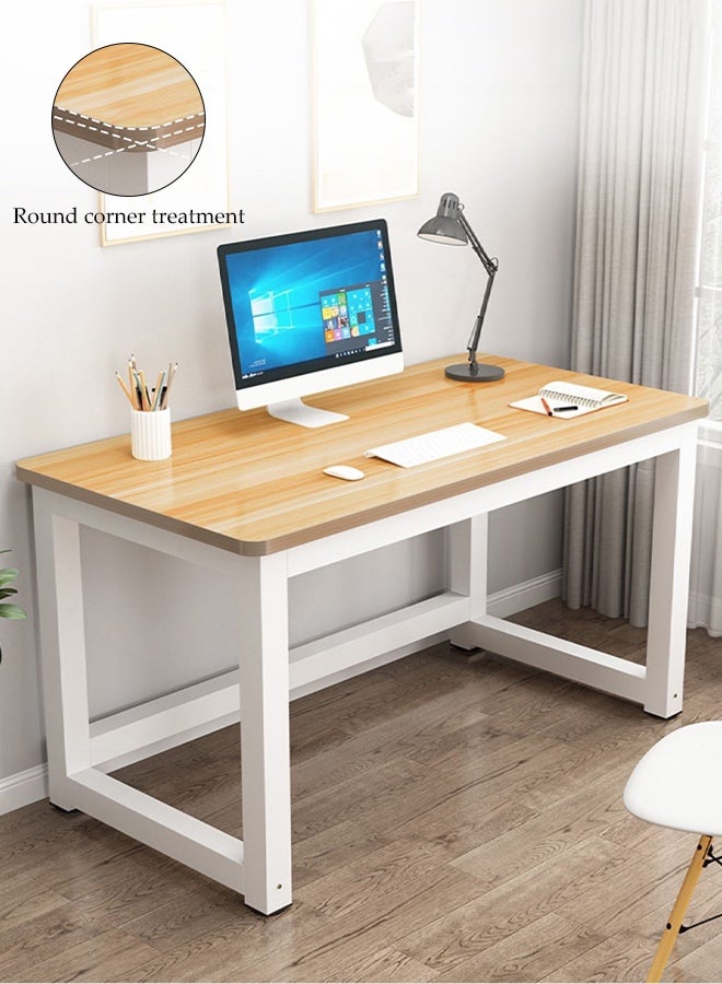 Spides Multipurpose Computer Desk Home Office Writing Study Desk Modern Simple Style Laptop Table Thickened Metal Leg Ergonomic Workstation Gaming Desk for Home Office Study for Bedroom Home Office Study - Image 1